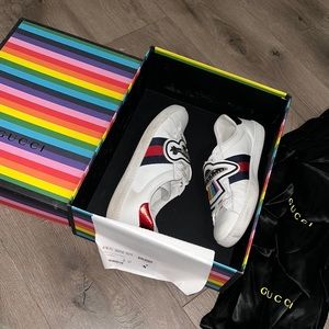 Men’s White Gucci Sneakers Us Size 8 Eu Size 41
